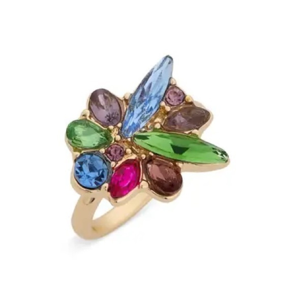 🆕Nordstrom Bouquet Multi Stone Statement Cocktail Ring::NWT::